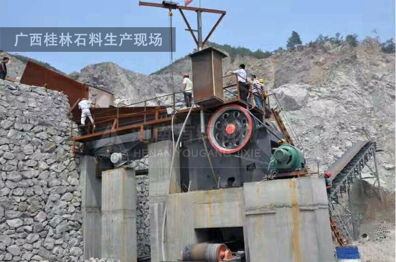 广西桂林石料生产现场